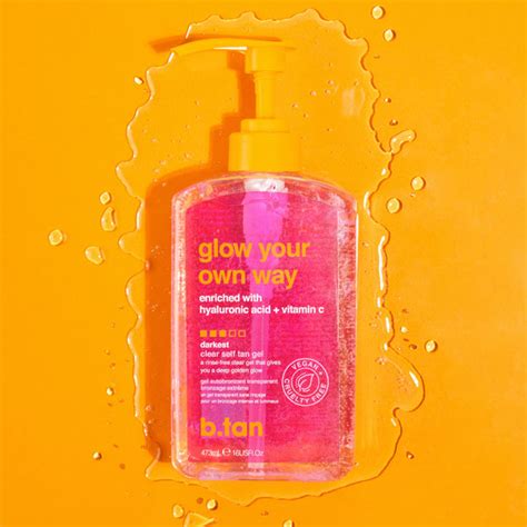 clear tanning gel.